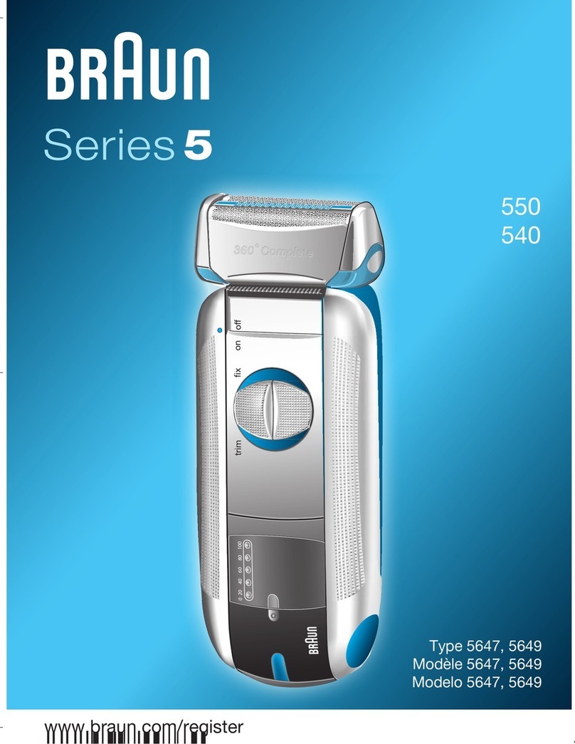 Braun Series 5 540 User manual