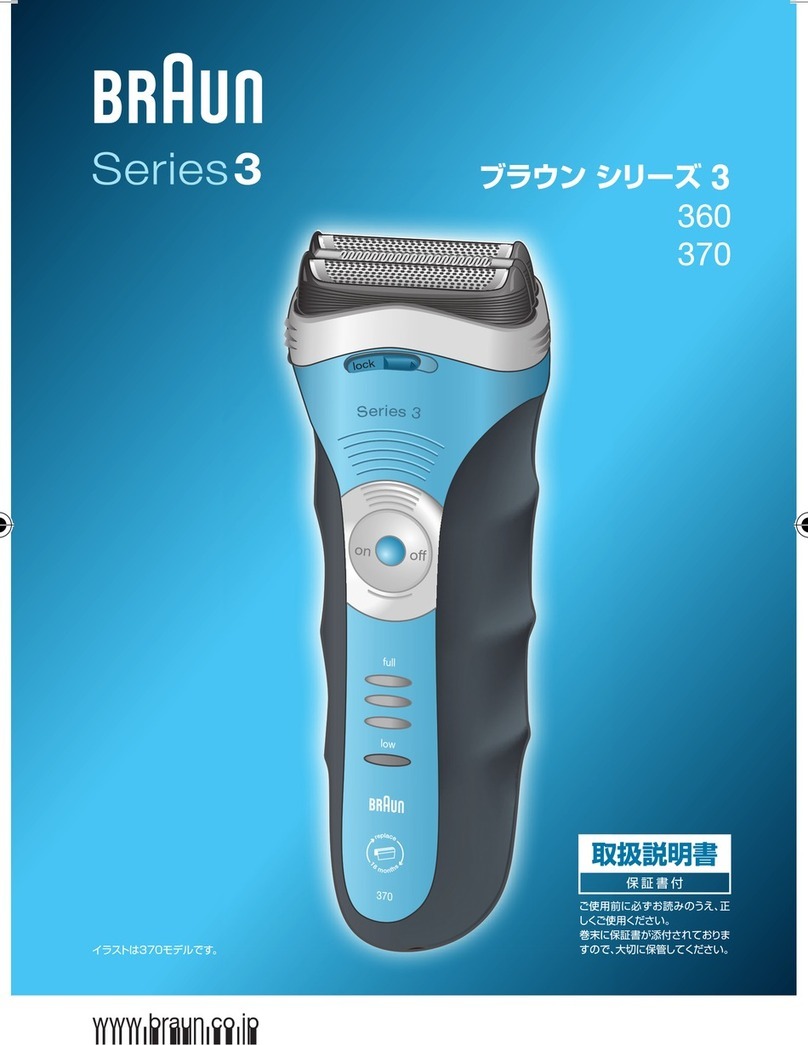 Braun SERIES 3 360 User manual
