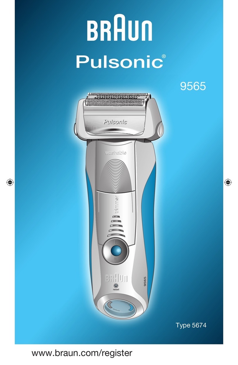 Braun Pulsonic 9565 User manual Braun Pulsonic 9565 User manual