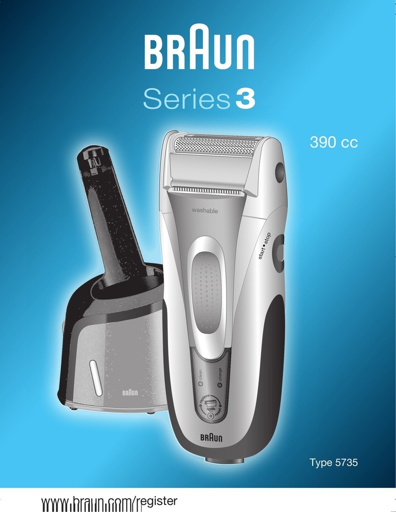 Braun Series 3 owner's manual