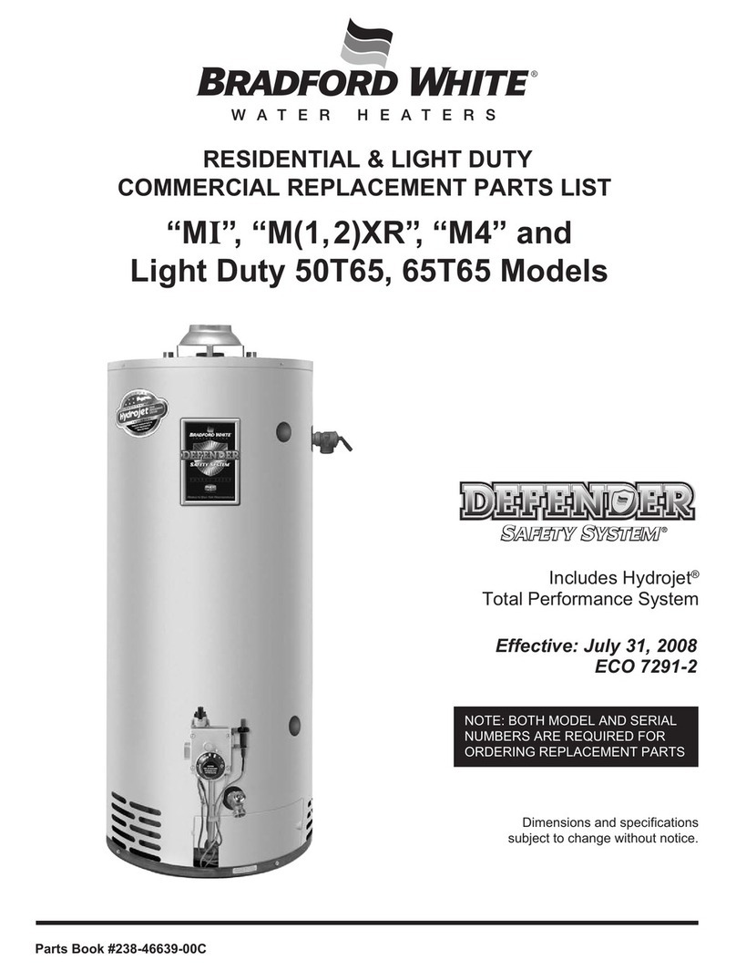 Bradford White 50T65 Application guide