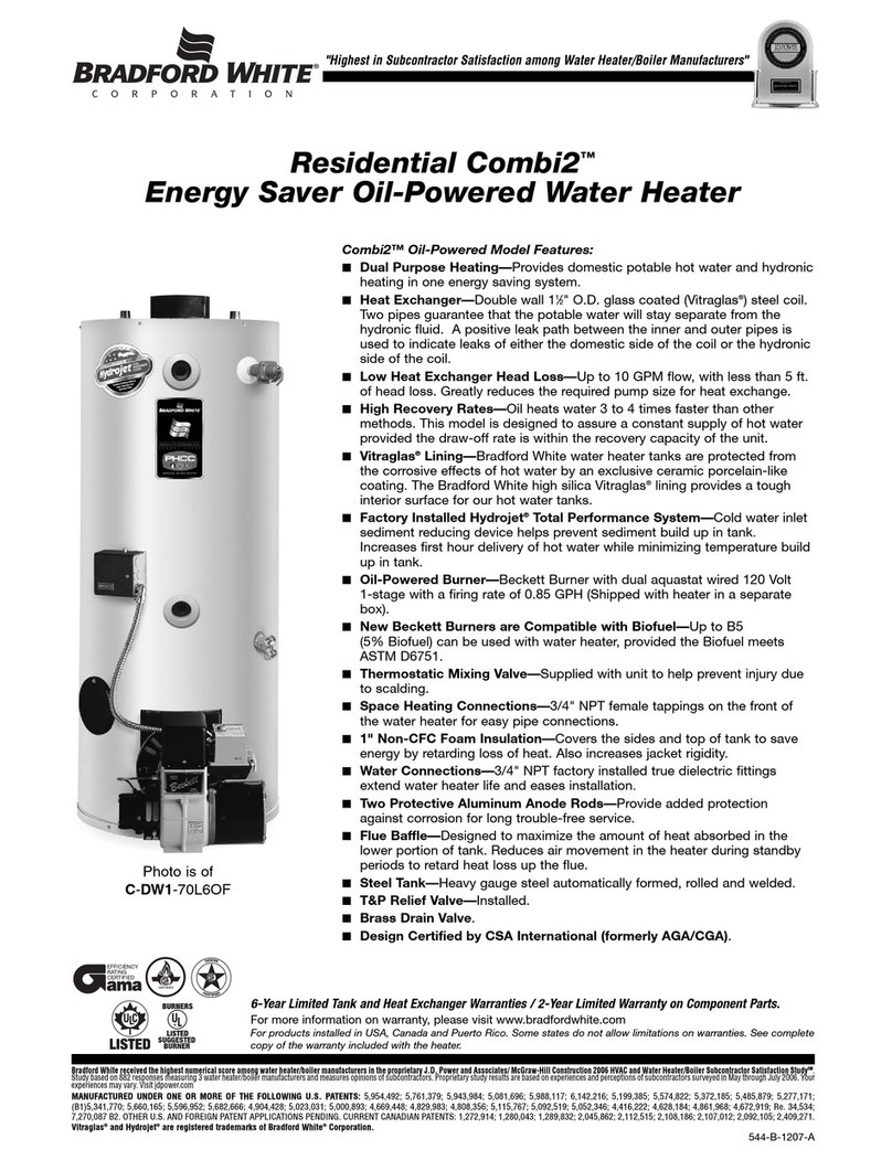 Bradford White 544-B Specifications