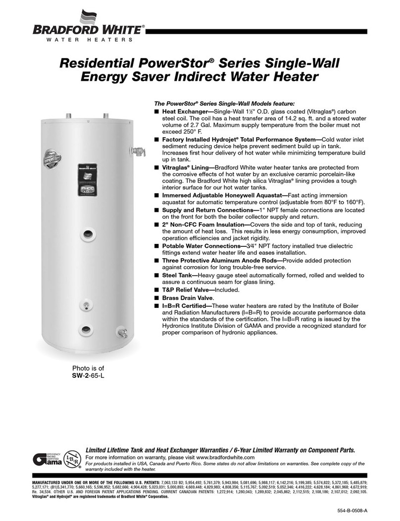 Bradford White SW-2-65-L Specification sheet