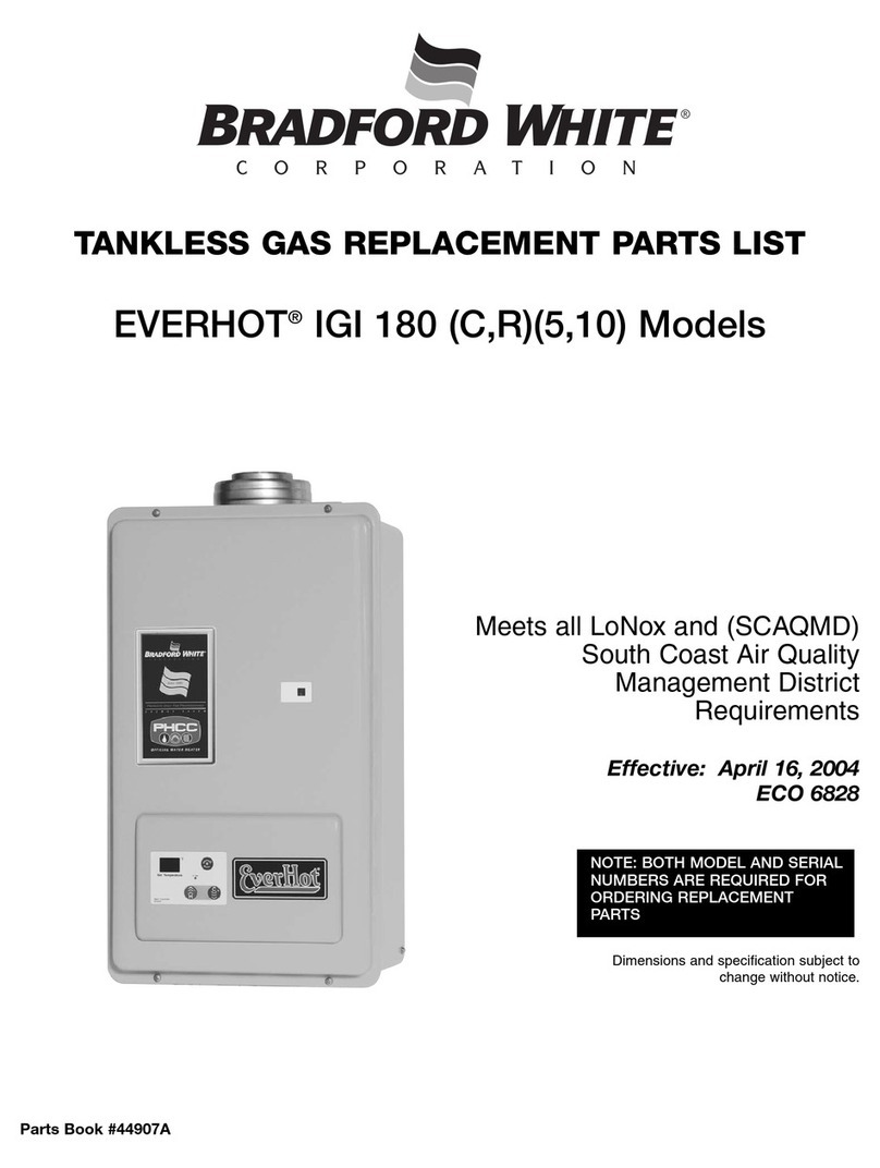 Bradford White Everhot IGI-180 parts list