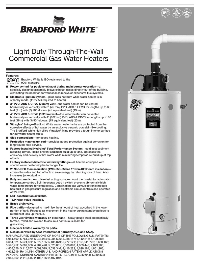 Bradford White Gas Water Heaters User manual Bradford White Gas Water Heaters User manual