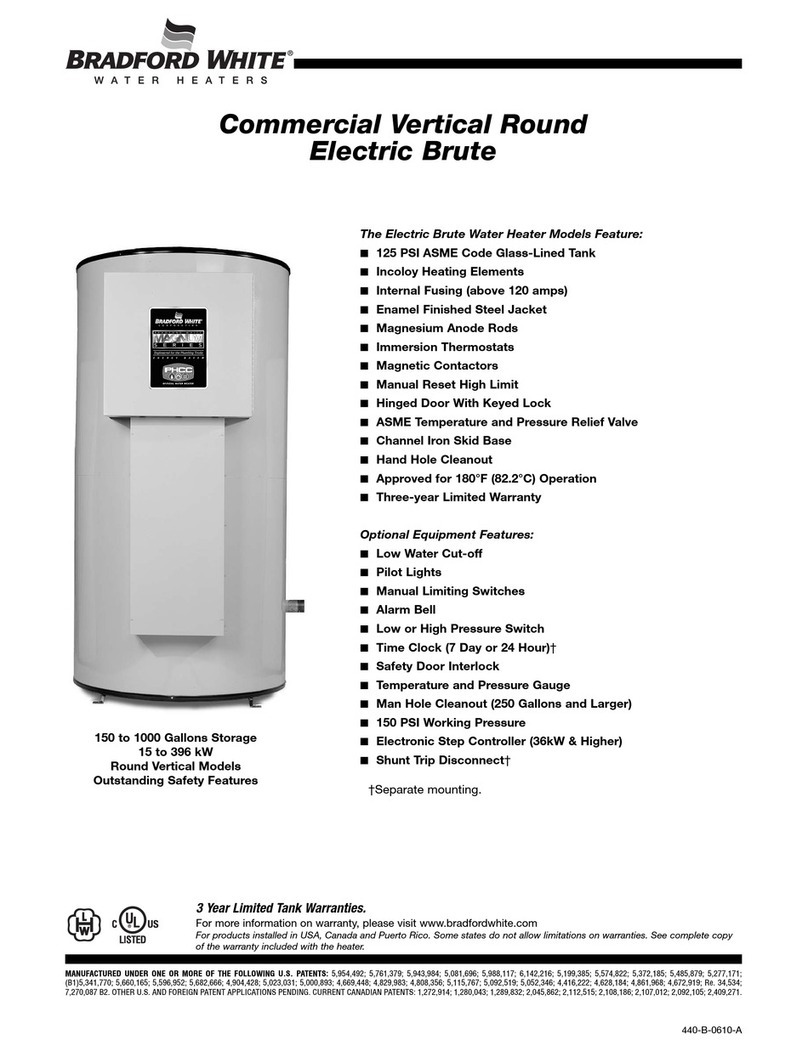 Bradford White Copper Brute II BWCH 2000 Specification sheet Bradford White Copper Brute II BWCH 2000 Specification sheet