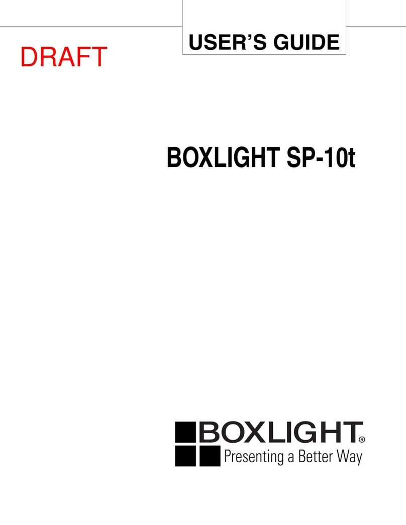BOXLIGHT SP-10t User manual