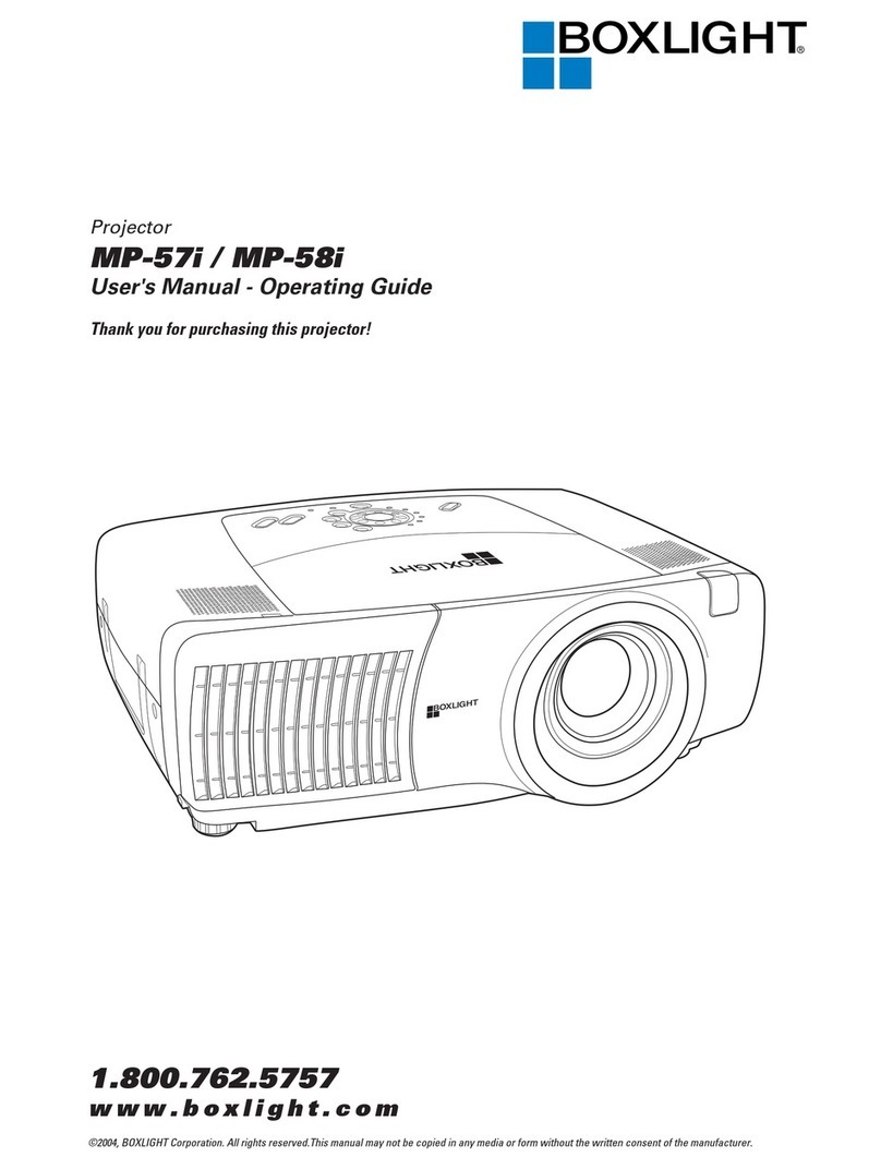 BOXLIGHT MP-57i User manual