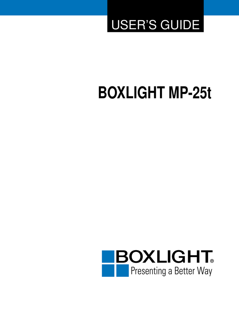 BOXLIGHT MP-25t User manual