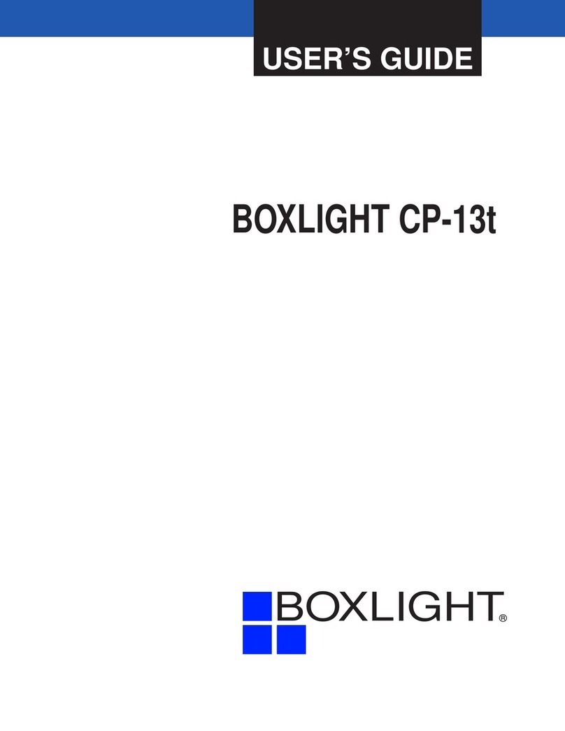 BOXLIGHT CP-13t User manual