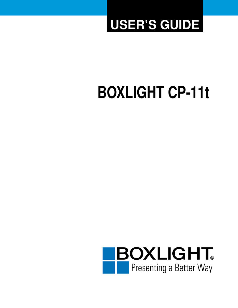 BOXLIGHT CP-11t User manual