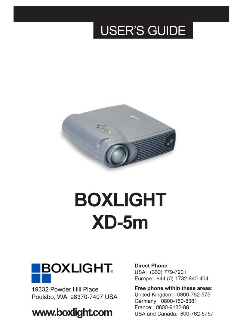 BOXLIGHT XD-5m user guide