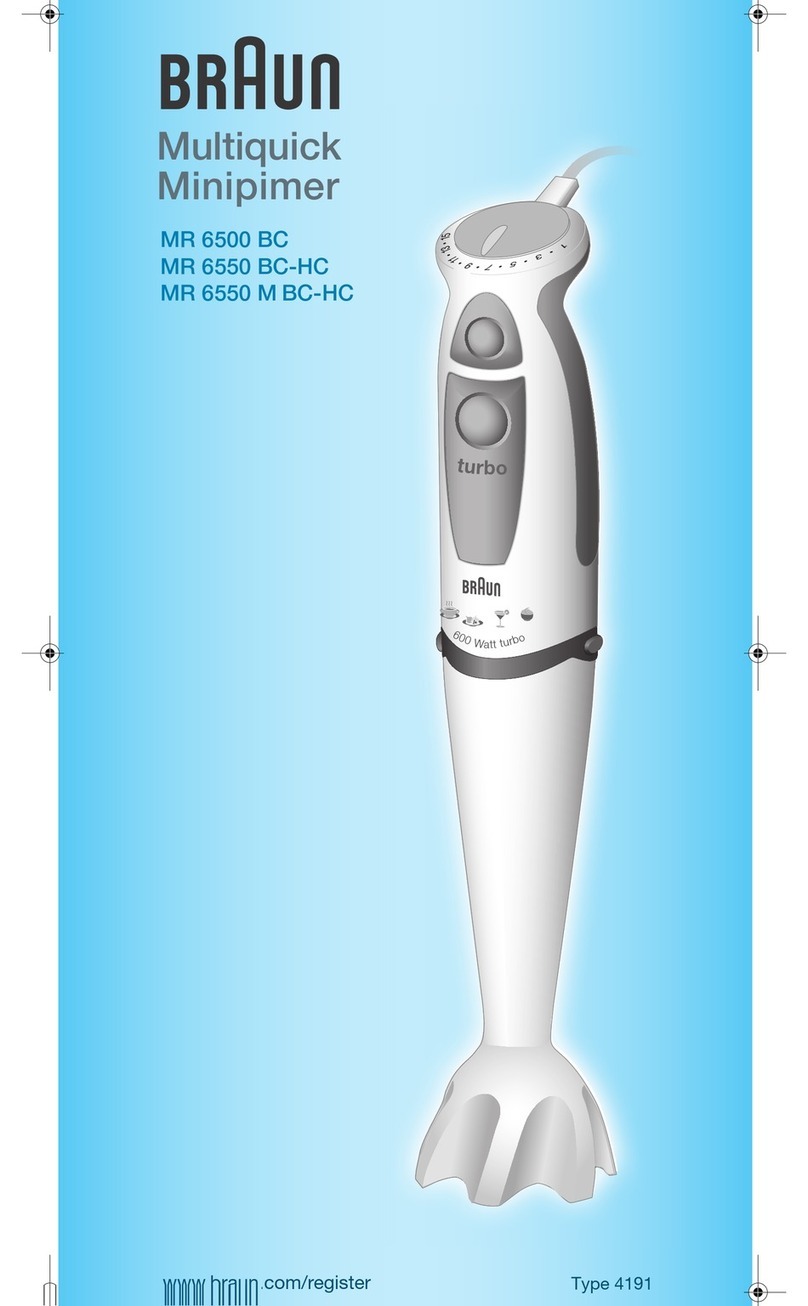 Braun MR 6500 BC User manual