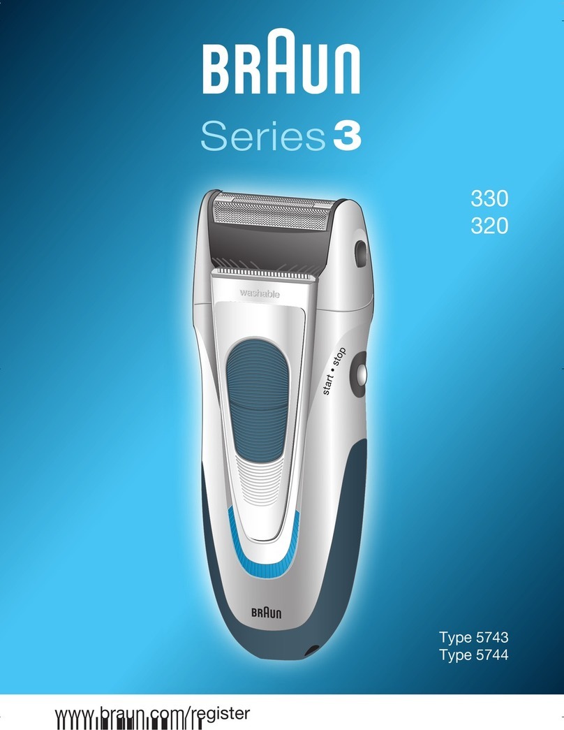 Braun 320 owner's manual