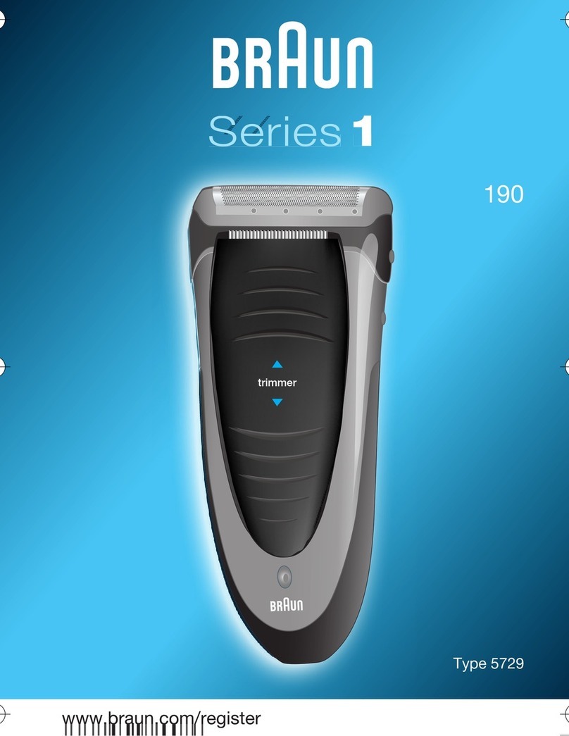 Braun Gillette FreeControl 190 User manual Braun Gillette FreeControl 190 User manual