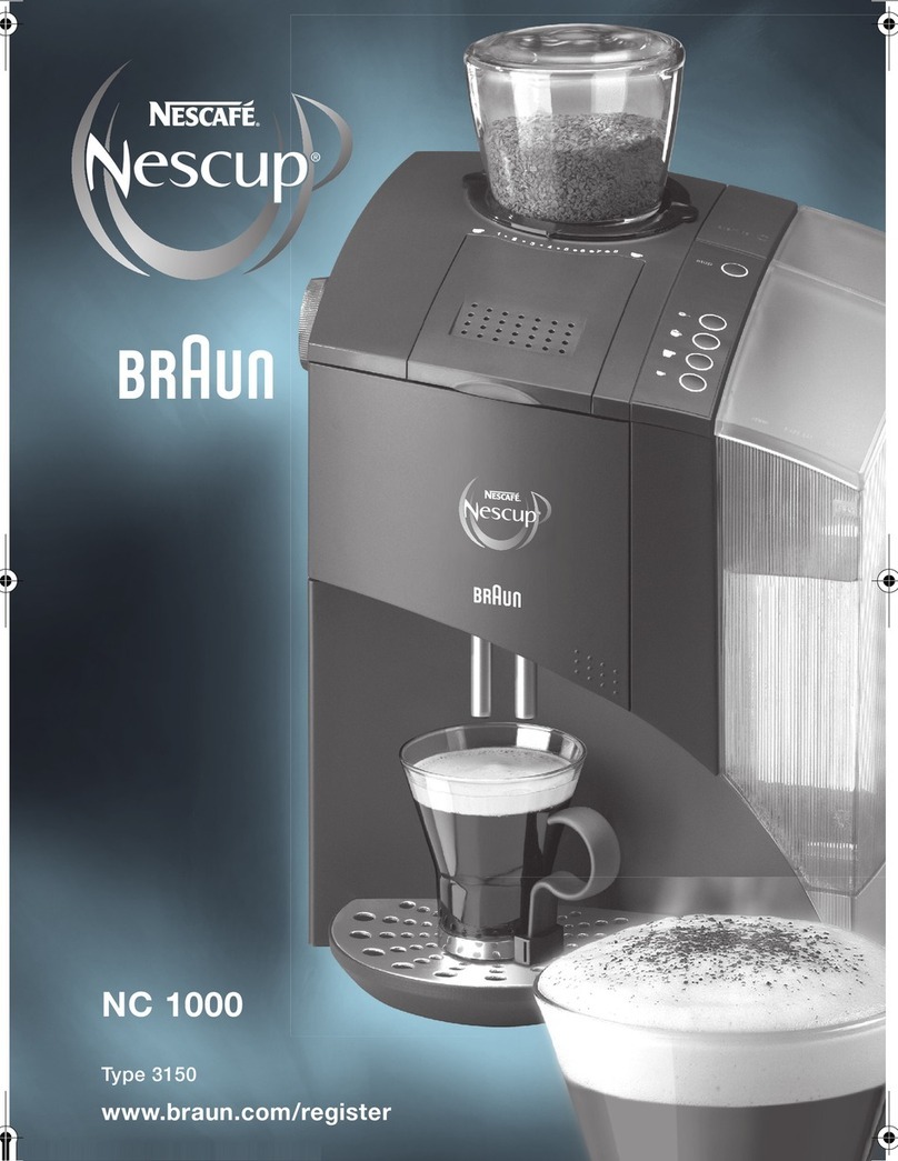 Braun Nescafe Nescup NC1000 User manual