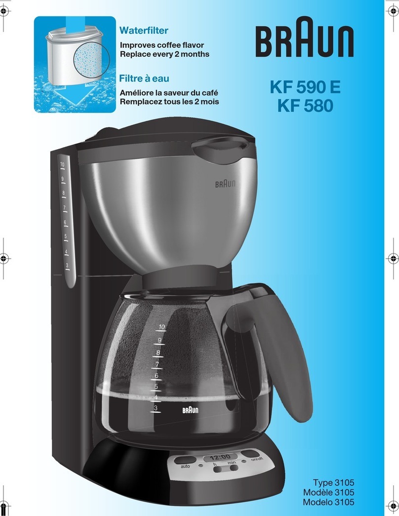 Braun KF580 user manual