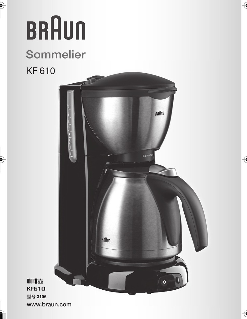 Braun Sommelier KF 610 User manual