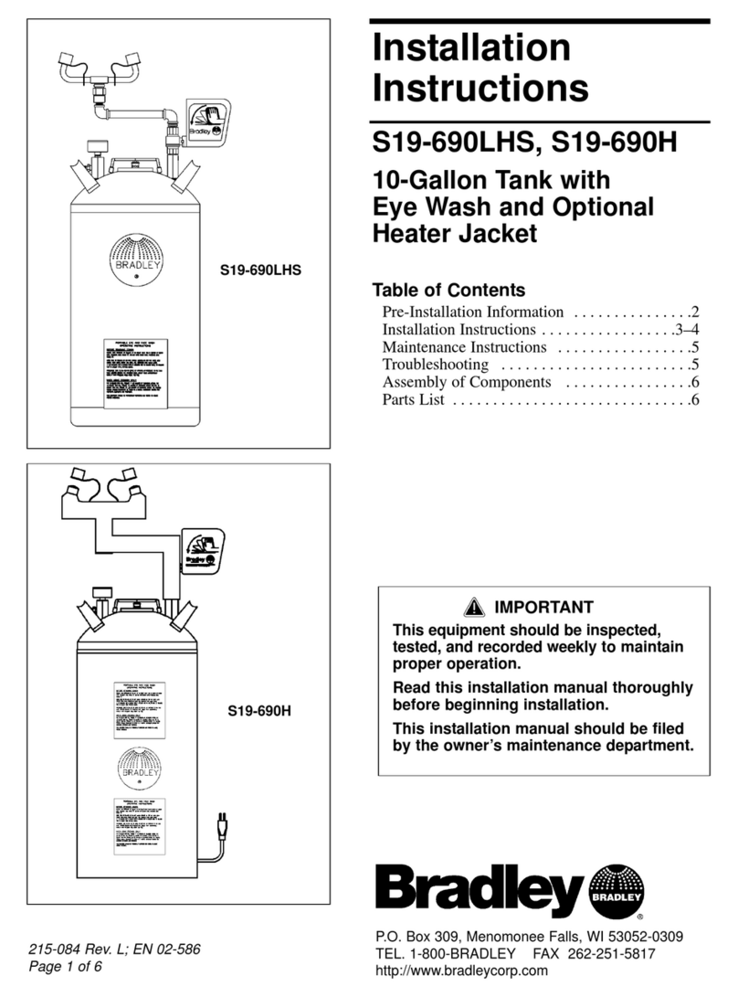 Bradley S19-690H User manual