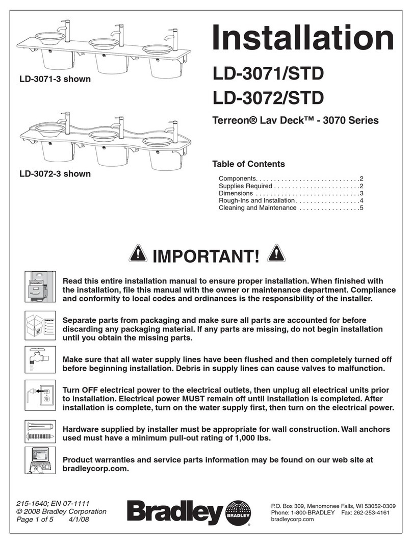Bradley TERREON LD-3071/STD User manual