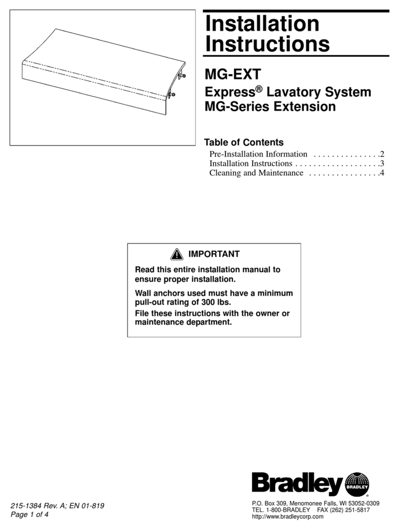 Bradley EXPRESS MG-EXT User manual Bradley EXPRESS MG-EXT User manual