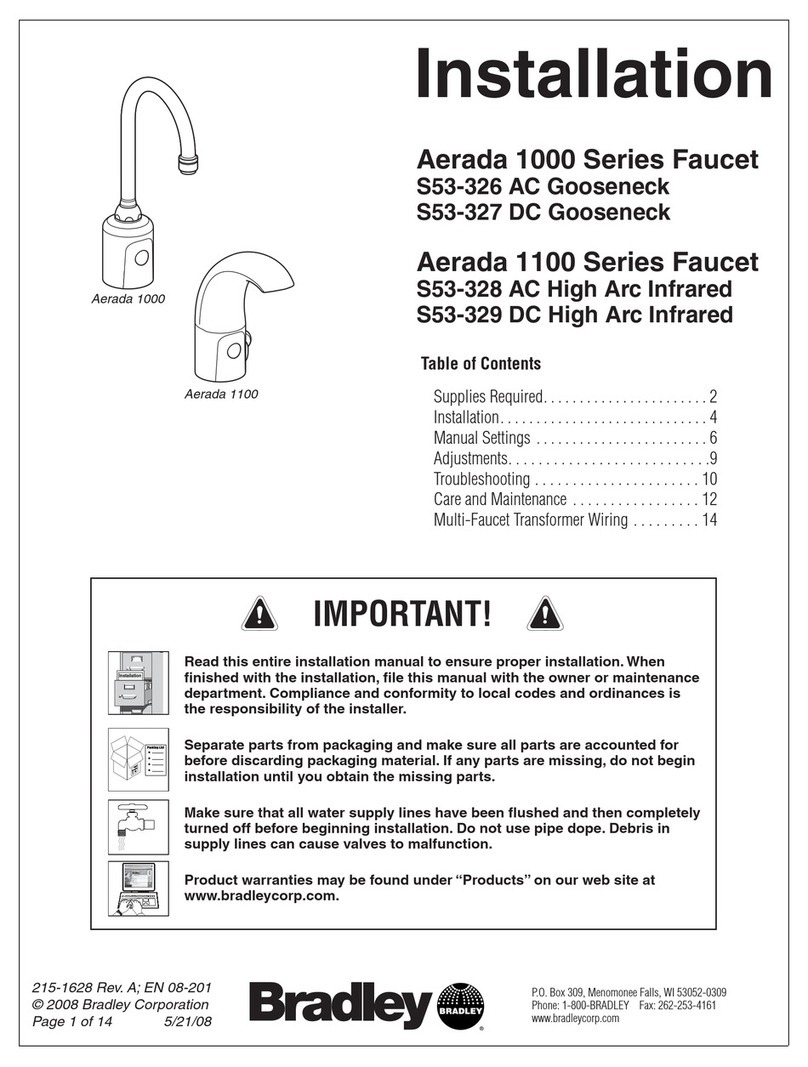 Bradley AERADA 1000 Series S53-326 AC User manual