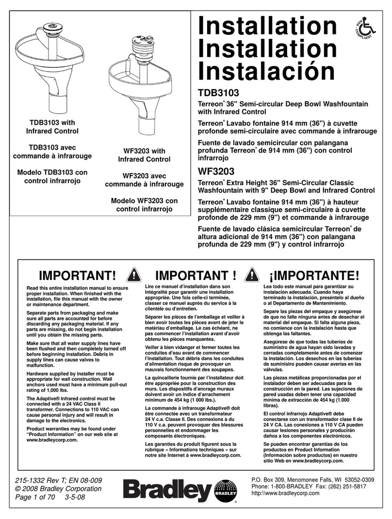 Bradley TBD3103 User manual Bradley TBD3103 User manual