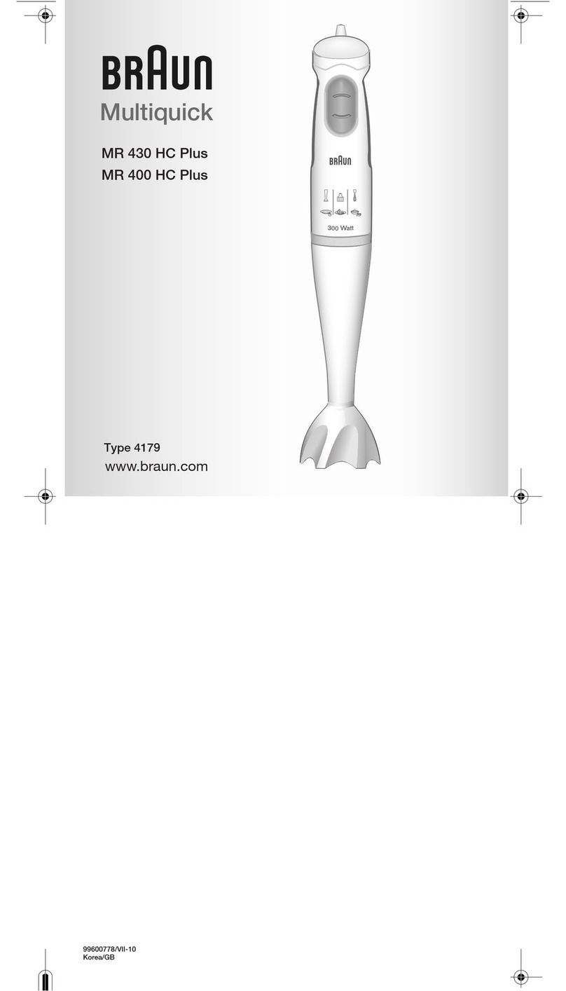 Braun MR 430 HC Plus User manual