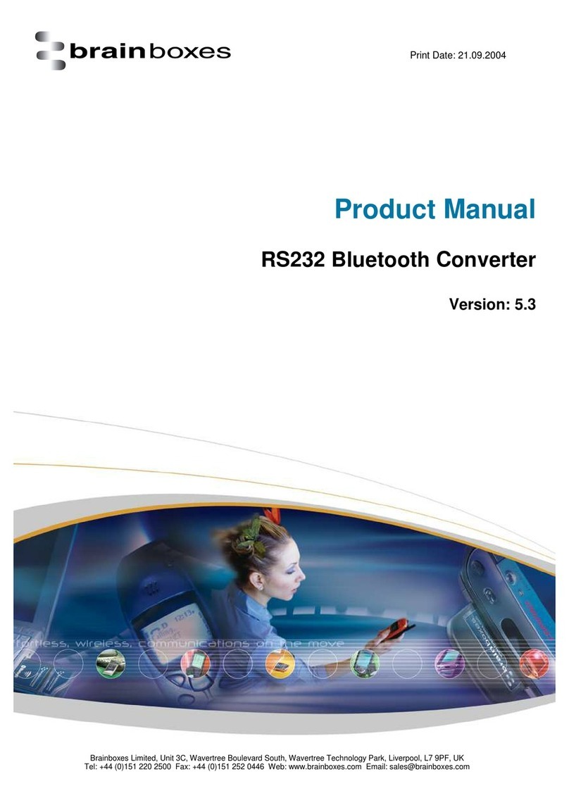 Brainboxes PCI Quad RS232 product manual
