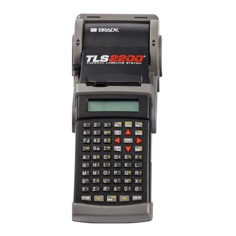 Brady TLS2200 User manual Brady TLS2200 User manual