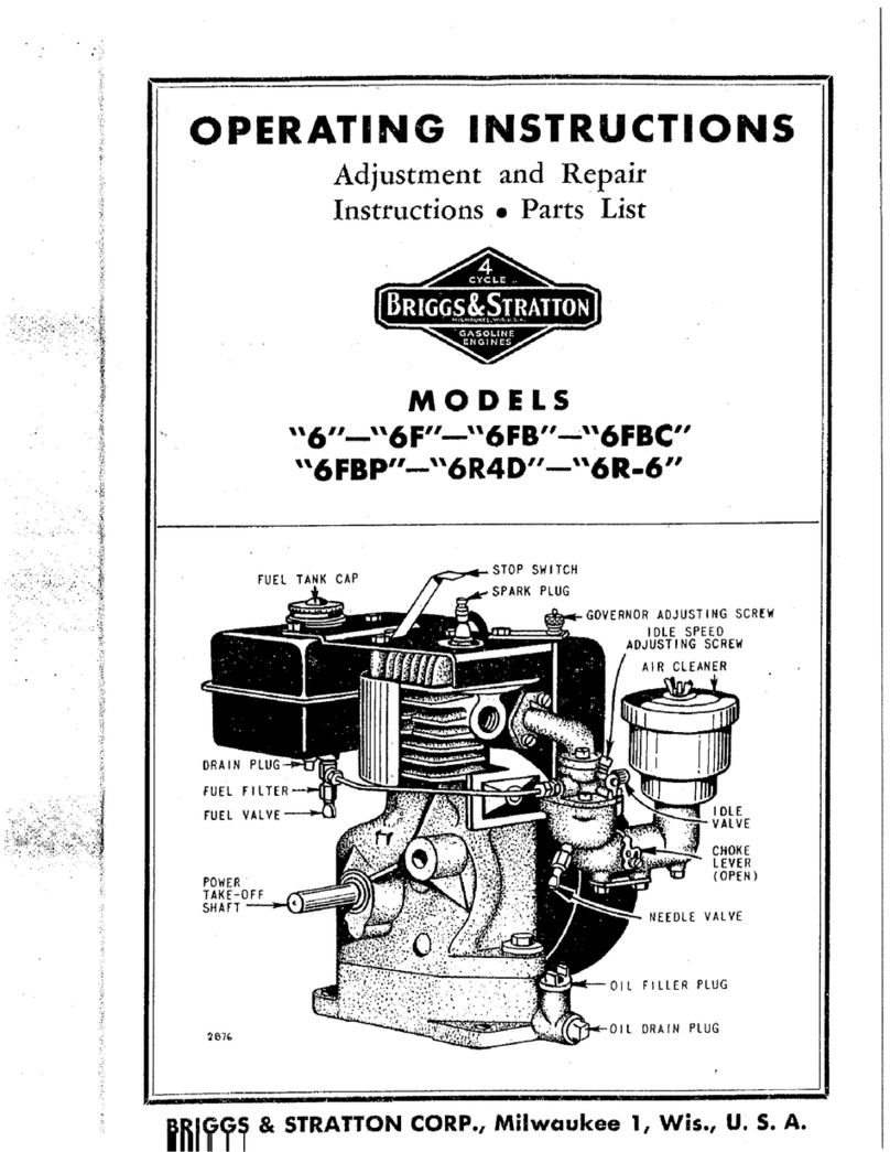 Briggs & Stratton 6 operating instructions
