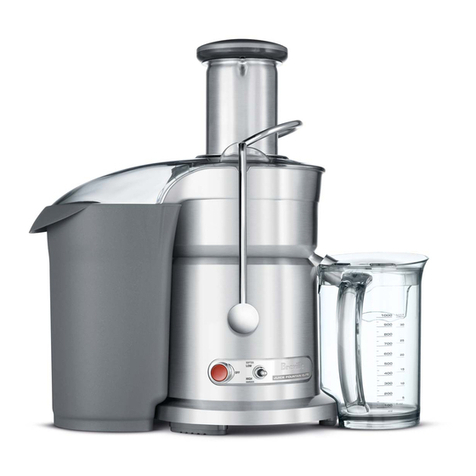 Breville JUICE FOUNTAIN ELITE 800JEXL /B user manual