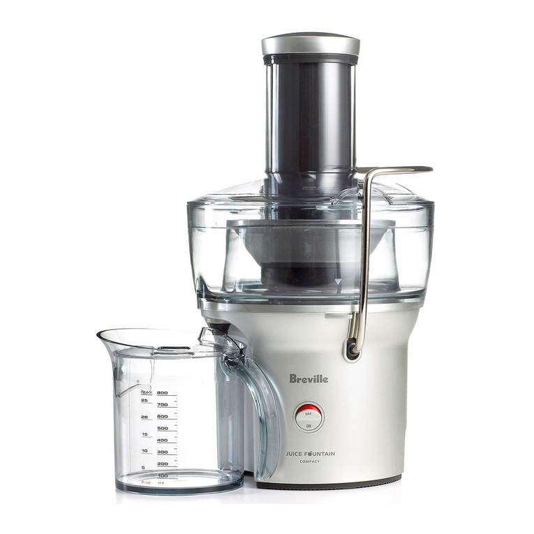 Breville Juice Fountain Compact BJE200XL user manual