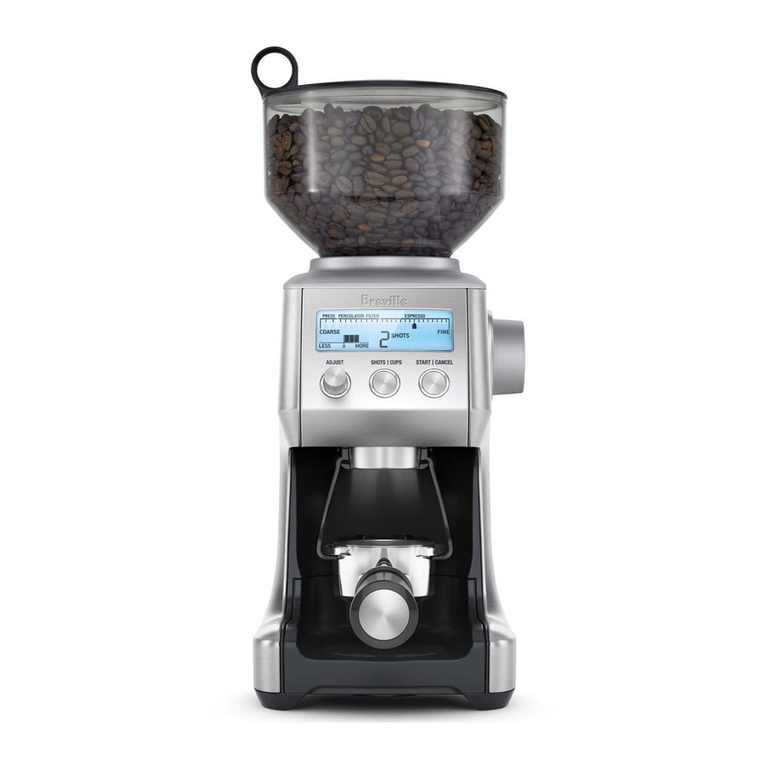 Breville THE SMART GRINDER BCG800XL Instruction book
