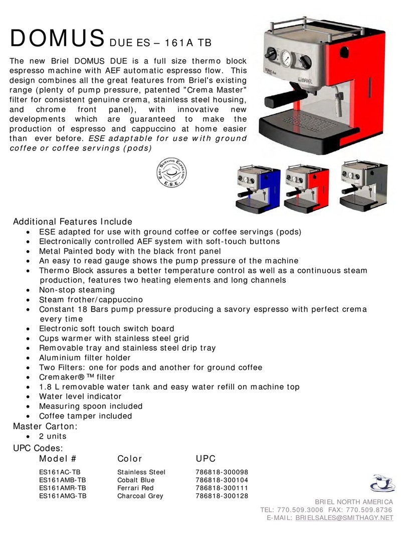 Briel Domus Due ES161A-TB User manual Briel Domus Due ES161A-TB User manual