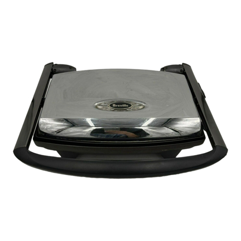 Breville 2-in-1 Panini Press SG620XL Instructions for use and recipe book