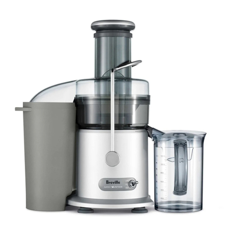 Breville JUICE FOUNTAINTM PLUS JE98XL Instruction booklet