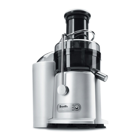 Breville JUICE FOUNTAIN JE95XL user manual