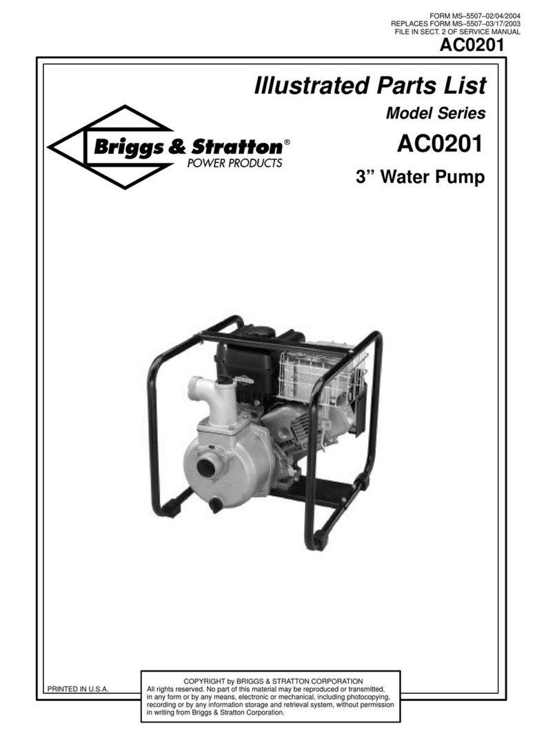 Briggs & Stratton AC0201 Series Setup guide Briggs & Stratton AC0201 Series Setup guide