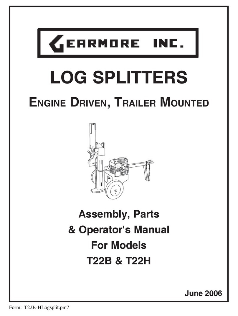 Gearmore T22B & T22H Assembly and operating manual