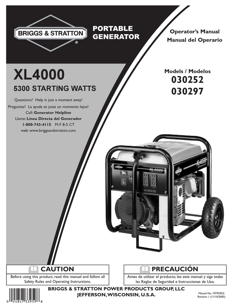 Briggs & Stratton 30252 Operator's manual