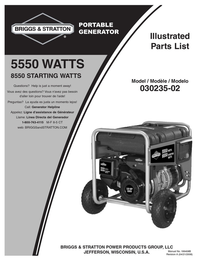 Briggs & Stratton 030235-02 Setup guide Briggs & Stratton 030235-02 Setup guide