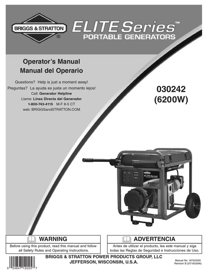 Briggs & Stratton 30242 User manual Briggs & Stratton 30242 User manual
