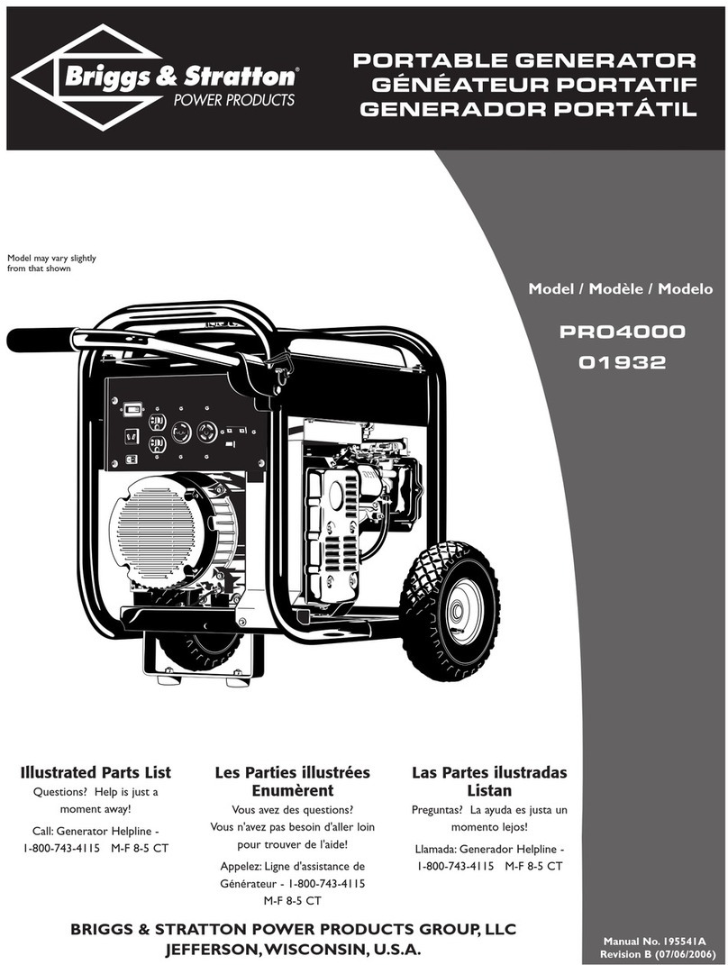 Briggs & Stratton 1933 Setup guide