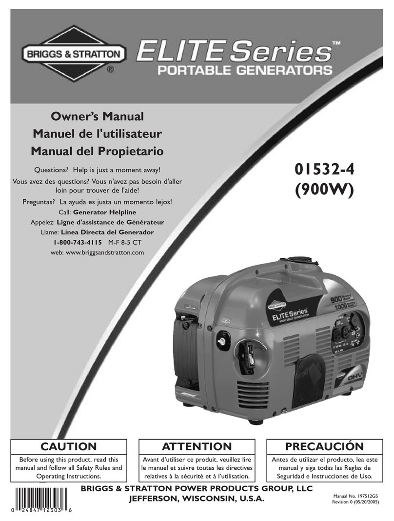 Briggs & Stratton 01532-4 User manual