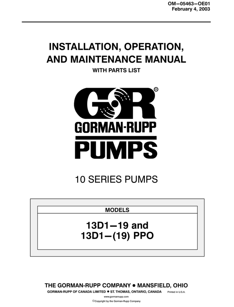 GORMAN-RUPP 13D1-(19) PPO User manual GORMAN-RUPP 13D1-(19) PPO User manual
