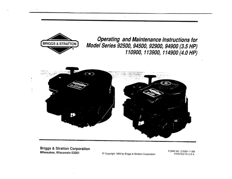 Briggs & Stratton 92500 Series Manual