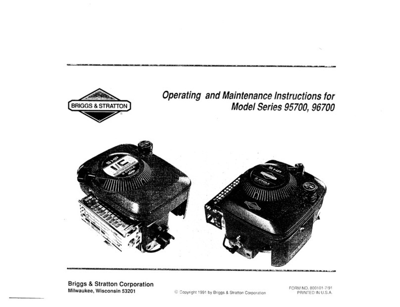 Briggs & Stratton 95700 Series Manual