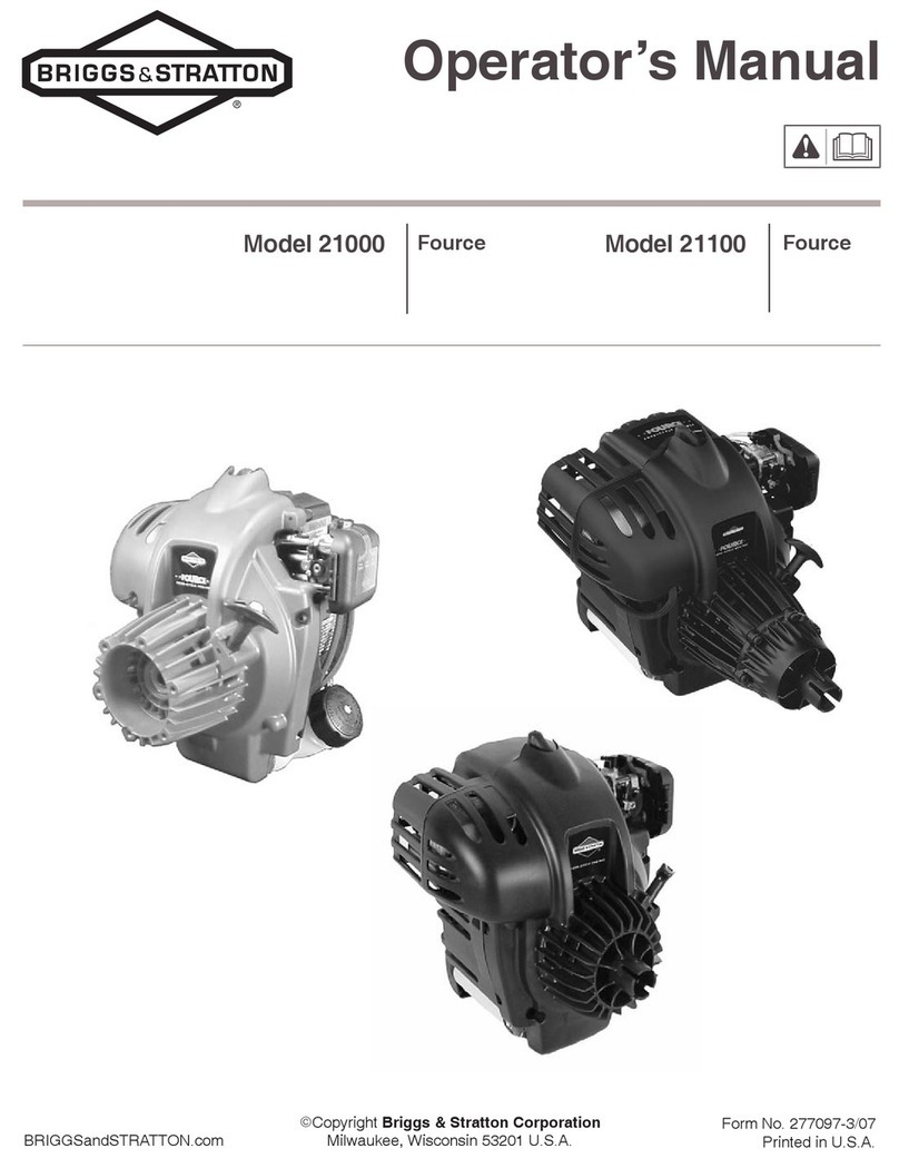 Briggs & Stratton Fource 21100 User manual