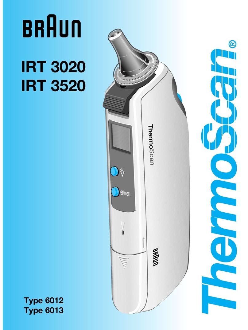 Braun THERMOSCAN IRT 3020 user manual